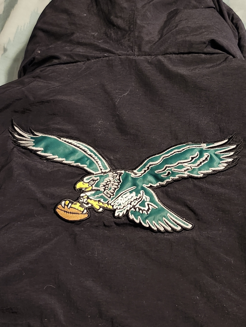 VTG Rare Mitchell and Ness Philadelphia Eagles Pullover Puffer Jacket Men's 2XL - Picture 13 of 13